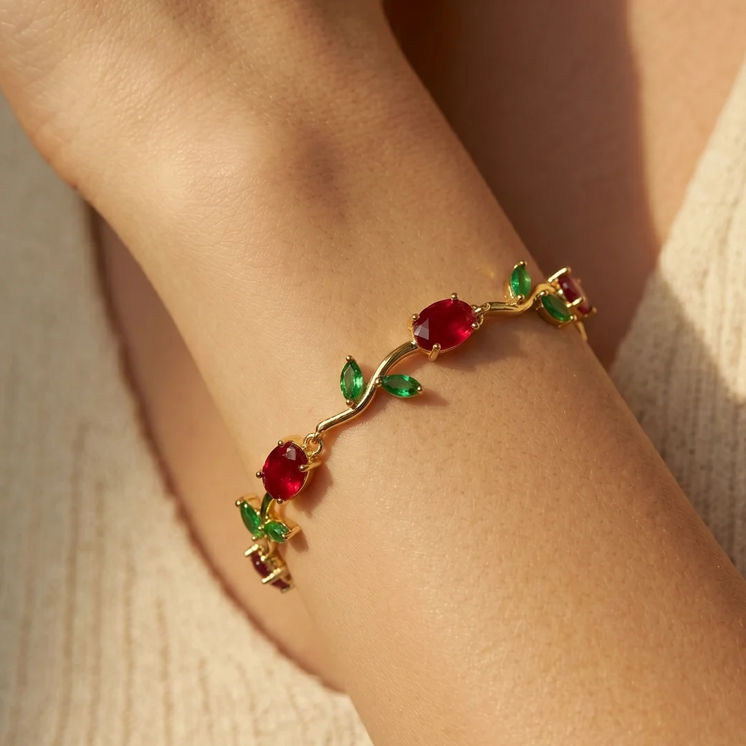 Blush Pink Tulip Bracelet