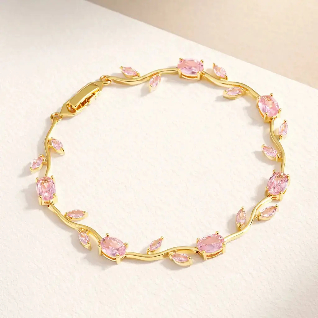 Blush Pink Tulip Bracelet — image 3
