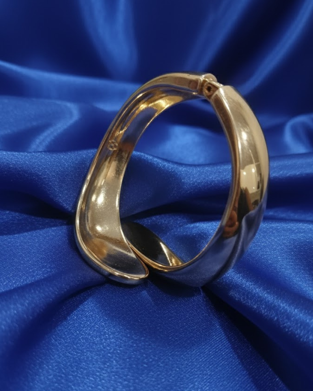 Gold Plated Chunky Bangle Bracelet