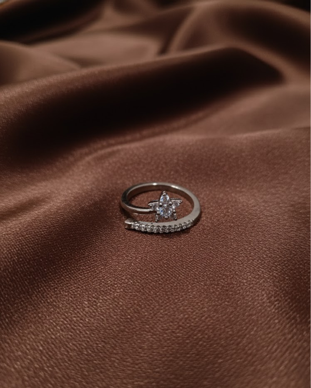 Moissanite Star Ring for Women