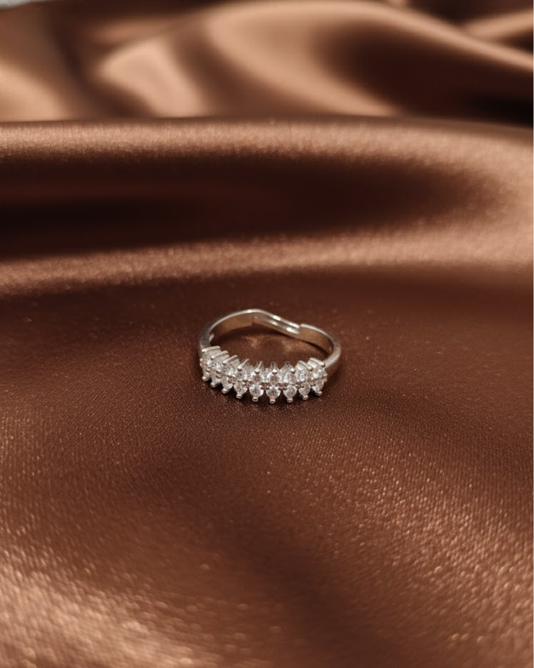 7-Stone Moissanite Anniversary Ring in 925 Sterling Silver