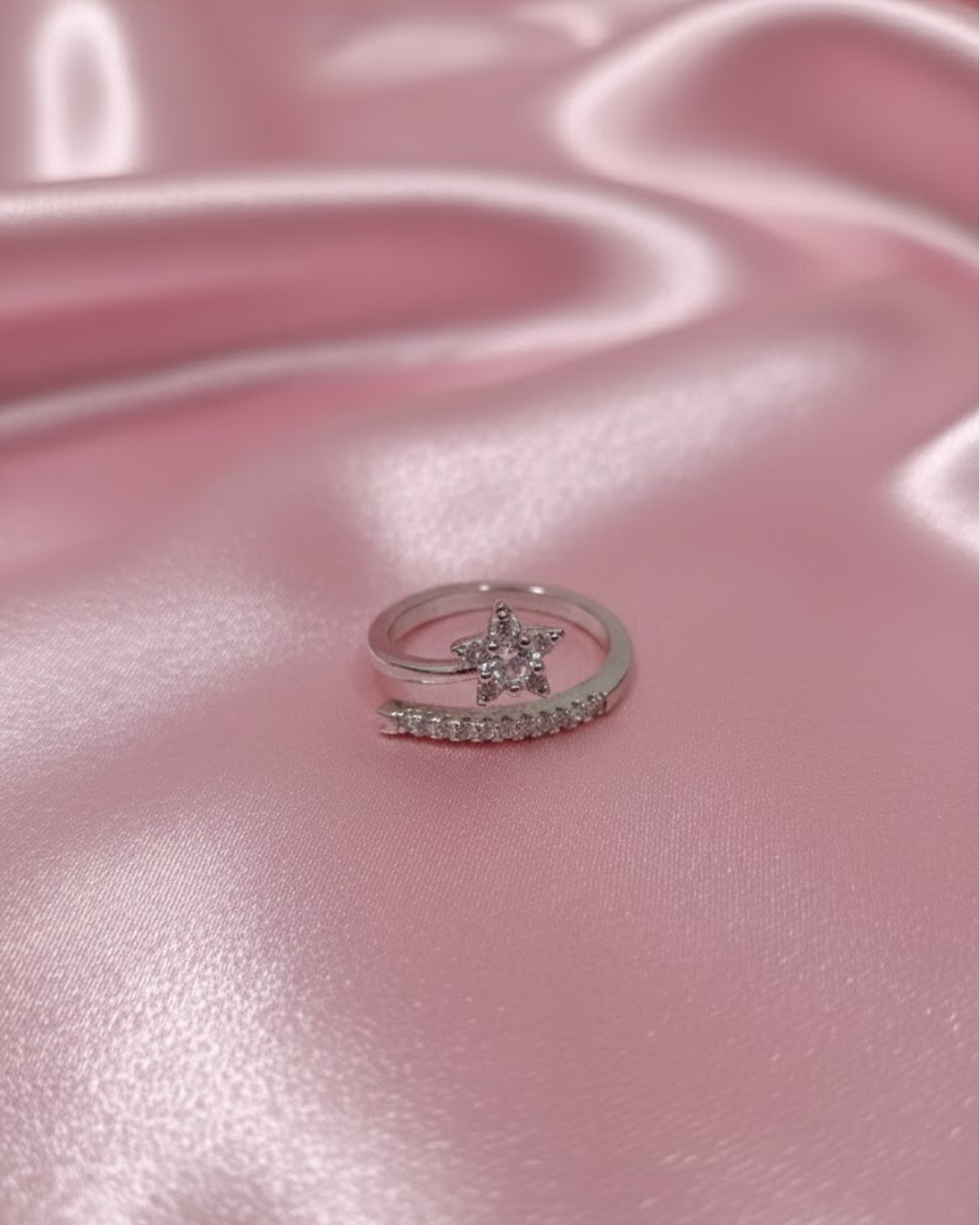 Moissanite Star Ring for Women