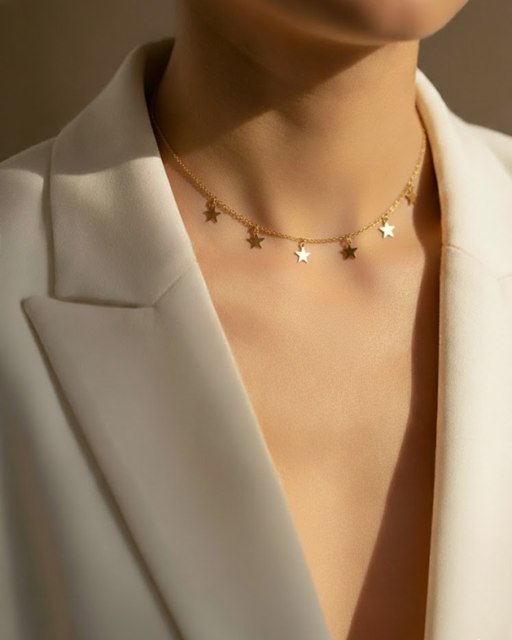 Golden Star Charm Chain Necklace ✨