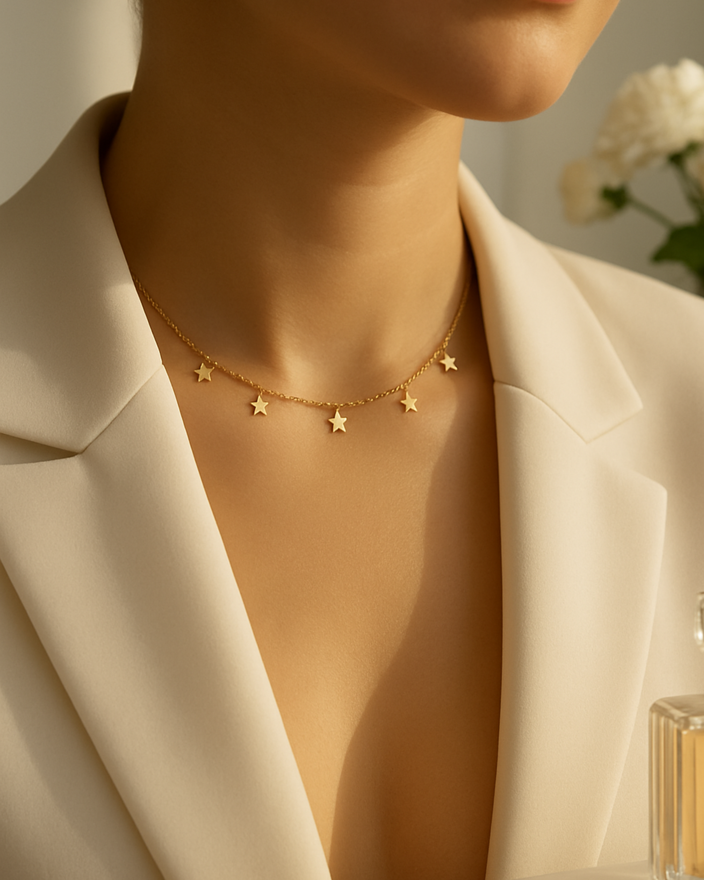 Golden Star Charm Chain Necklace ✨