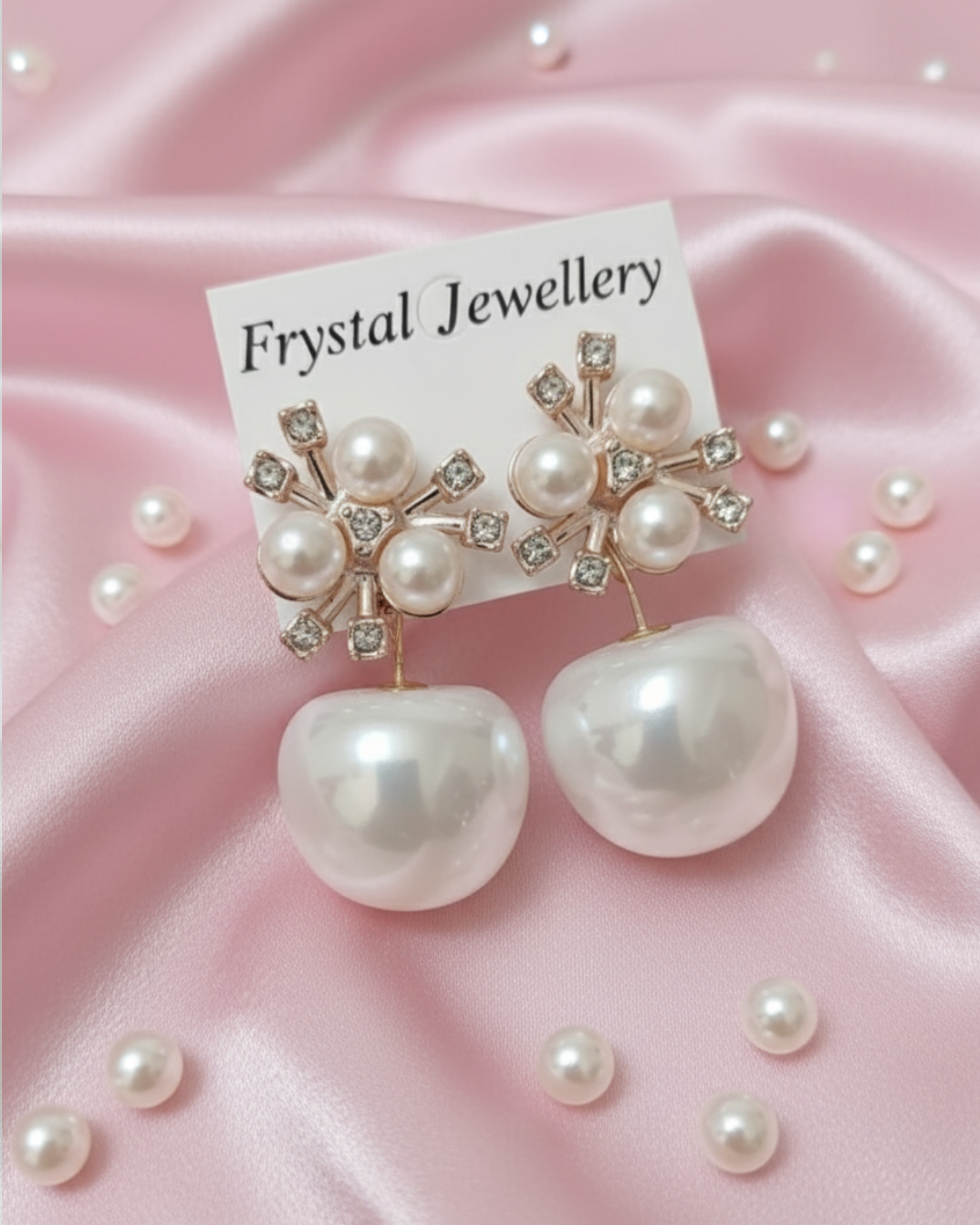 Hanging Opalescent Sphere Earrings