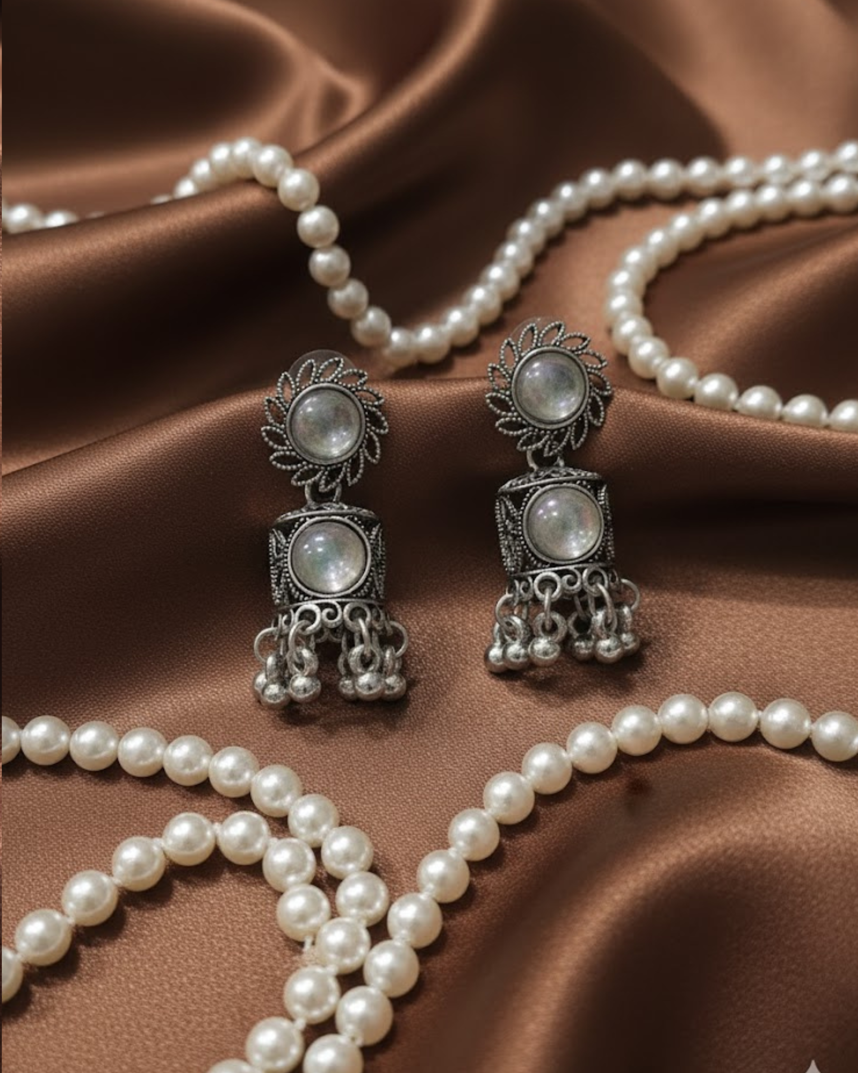 Silver Toned Earrings for Women