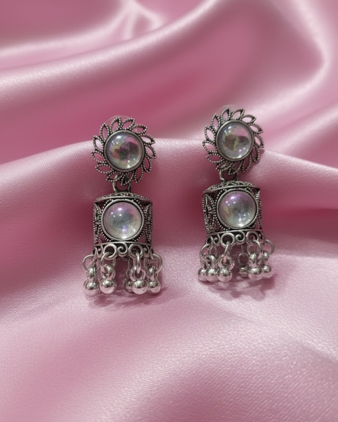 Silver Toned Earrings for Women