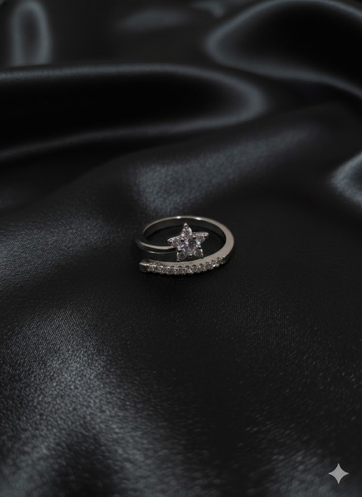 Moissanite Star Ring for Women